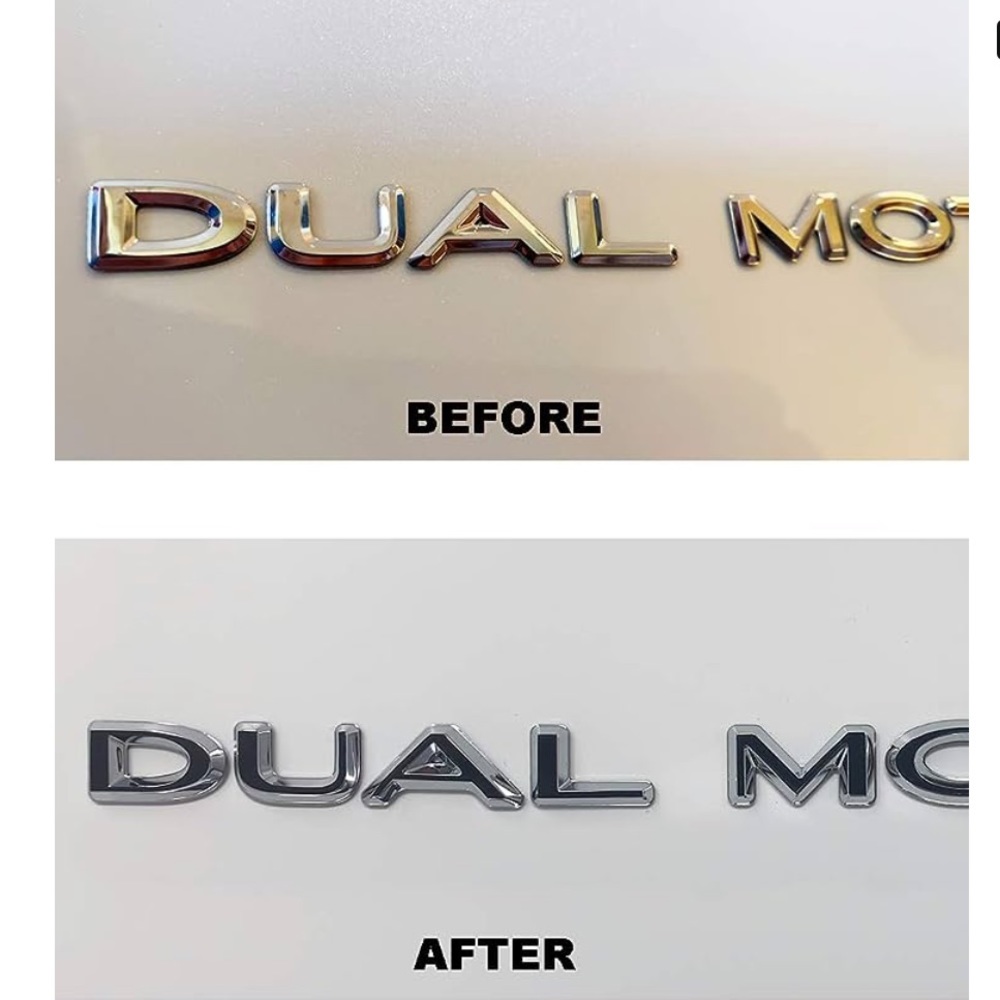 Tesla Dual Motor Custom Emblem stickers